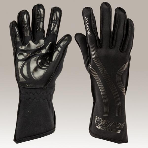 Kart Handschuhe Speed | ADELAIDE G-1 | schwarz | Gr. 10